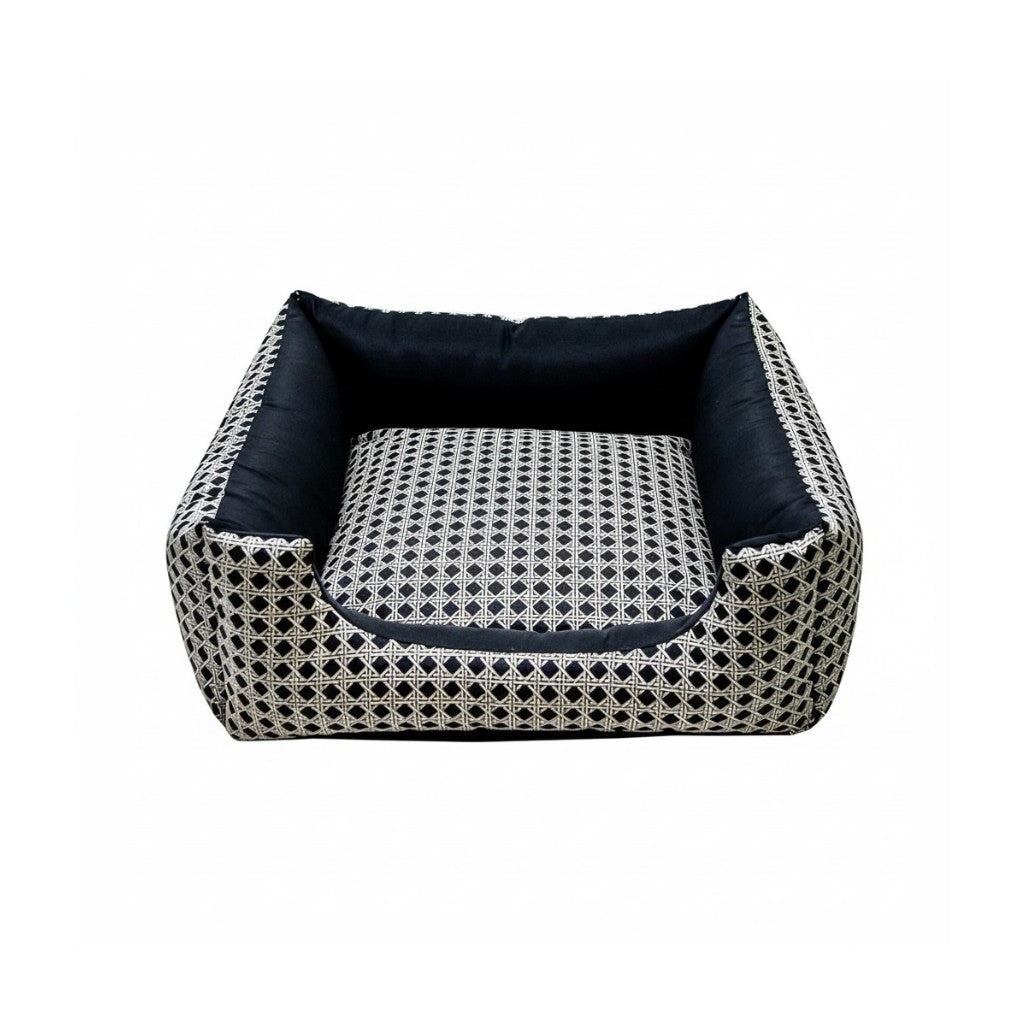 Cama Para Cachorro Quadrada conforto Preto Vime Drop