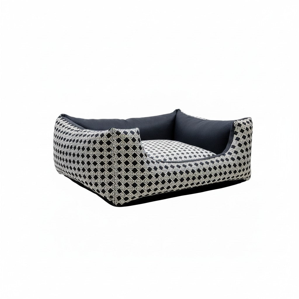 Cama Para Cachorro Quadrada conforto Preto Vime Drop