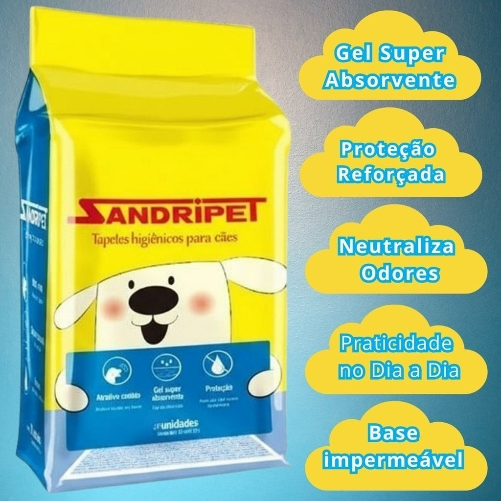 Tapete Higiênico Descartável para Cães 60x80cm c/7un Drop