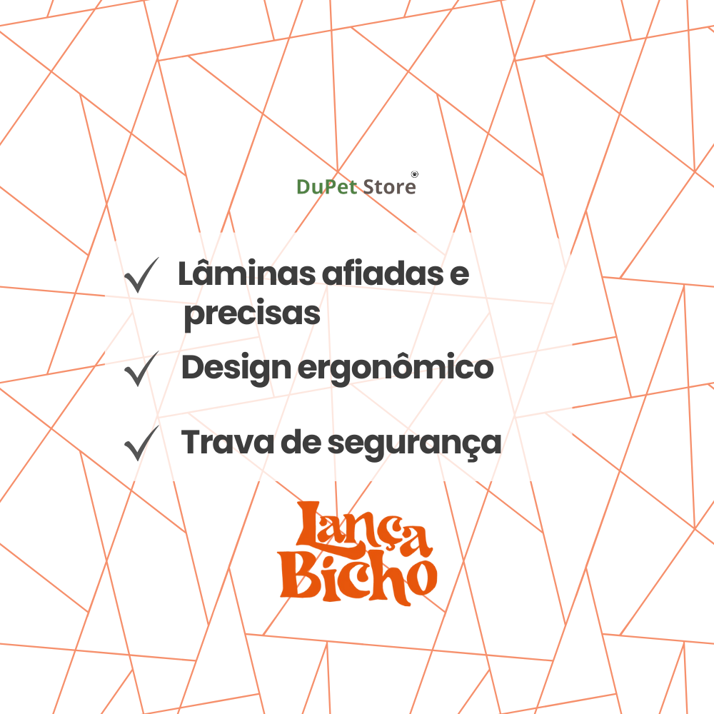 🐾 Alicate de Unhas para Cães e Gatos – Lança Bicho