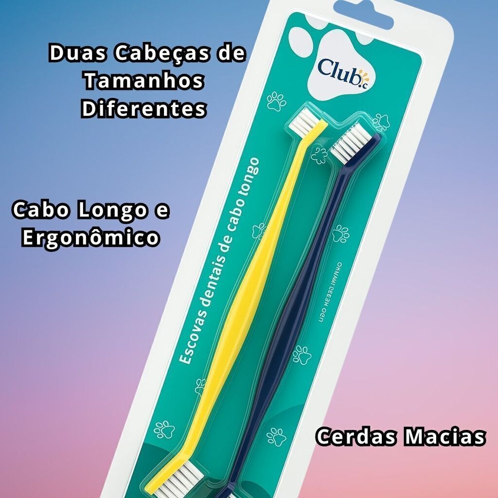 Escova de Dente para Cães e Gatos com 2 unidades Drop