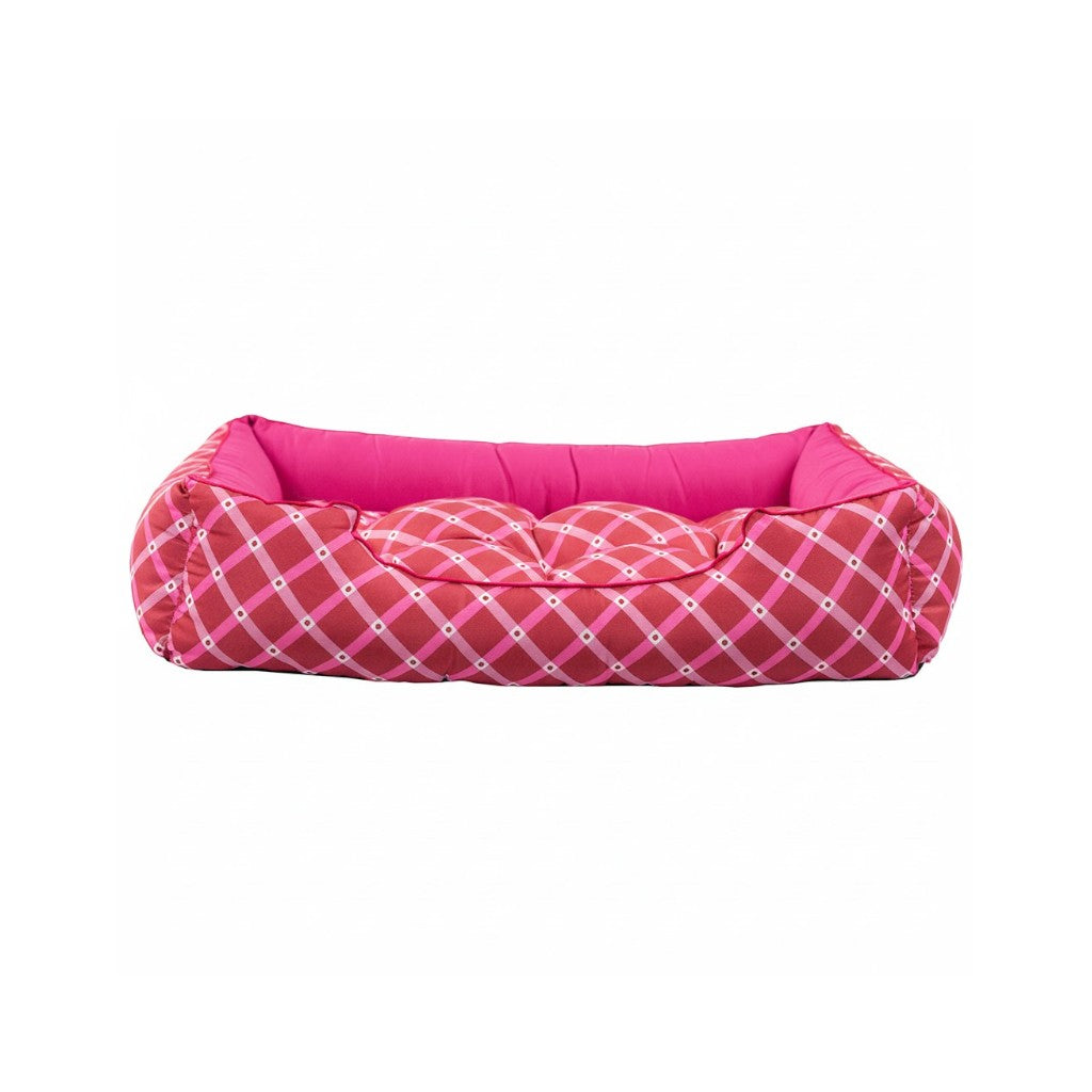 Cama Para Cachorro retangular Pet Rosa Geometrico Drop