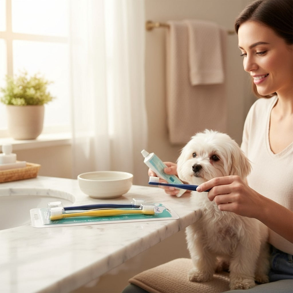 Escova de Dente para Cães e Gatos com 2 unidades Drop